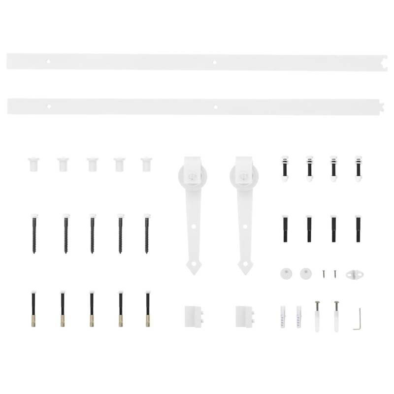 Schiebetür mit Hardware-Set 86x211 cm aus massivem Holz