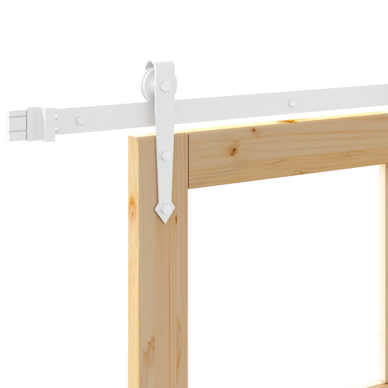 Schiebetür mit Hardware-Set 86x211 cm aus massivem Holz