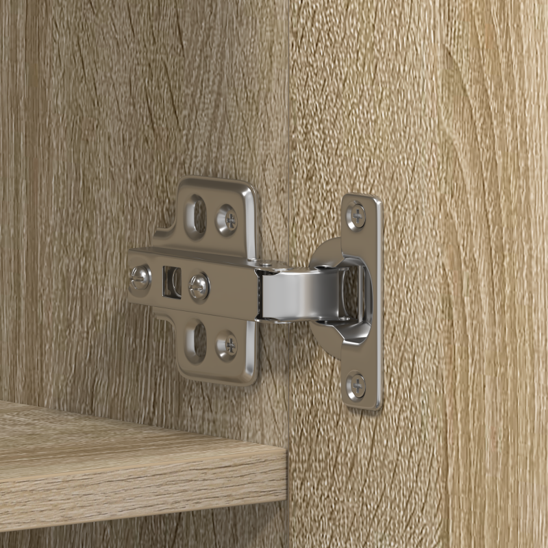 Schuhschrank Sonoma Eiche 80x35,5x180 cm Holzwerkstoff