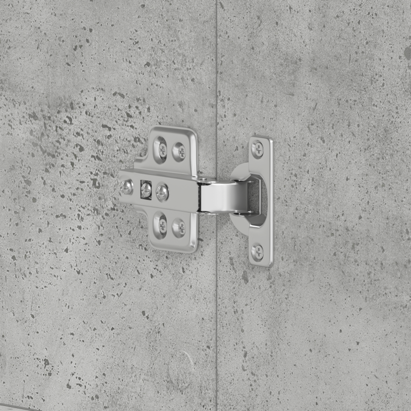 Schuhschrank Beton Grau 80x39x180 cm Spanplatte