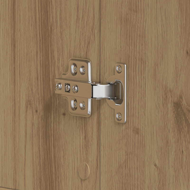 Schuhschrank Artisan Eiche 80x39x180 cm Holzwerkstoff