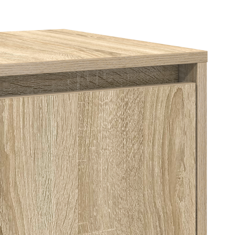 Eiche Sideboard Sonoma Eiche Holzwerkstoff 135 x 41 x 75 cm