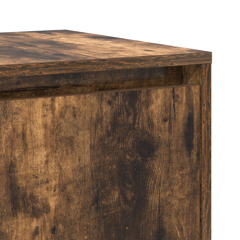 Geräumiges Eichen-Sideboard Geräucherte Eiche Holz 135 x 41 x 75 cm