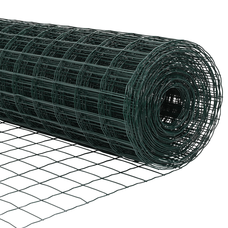 Gartenzaun-Set Set mit 2 Grün Polyethylen 25 x 1,2 m Langlebig