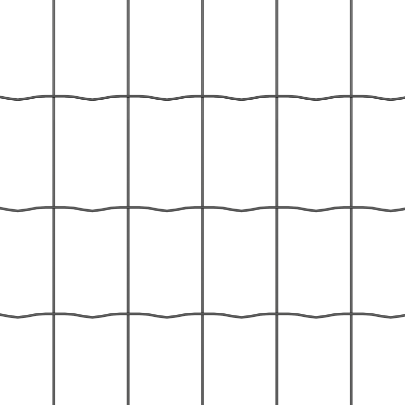 Eurozaun mit 11 U-Pfosten Grau 0,8x25 m Stahl
