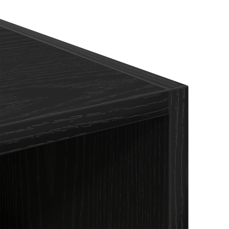 Kleiderschrank Schwarze Eiche - 30x50x200 cm, Aus Holzwerkstoff