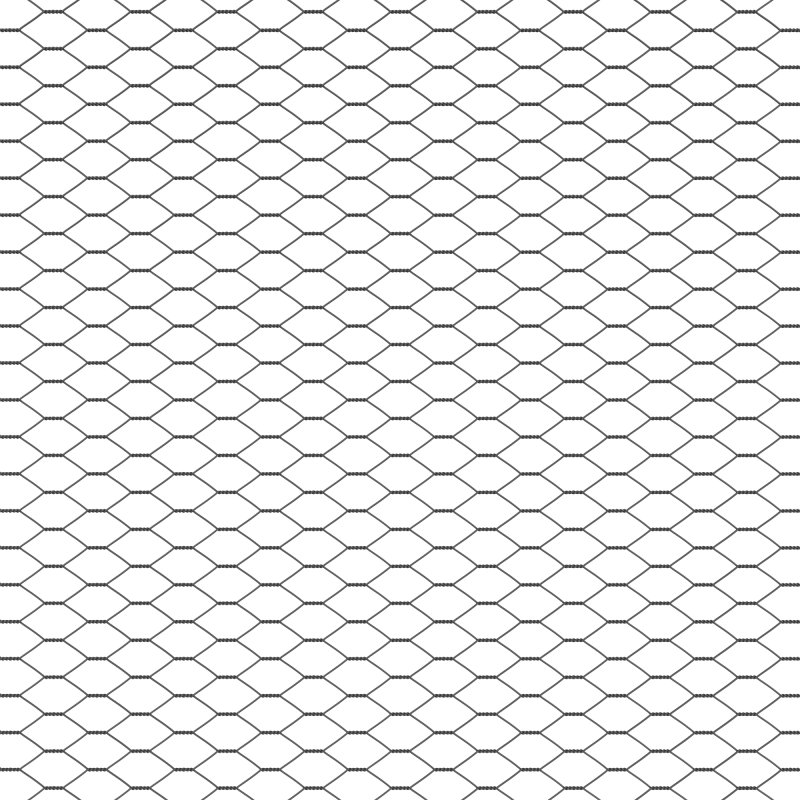 Hexagon Zaun Grau 0,8x100 m Stahl