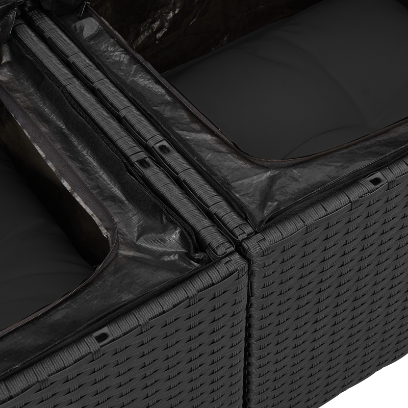 Bettgestell in Creme, 80x200 cm, Stoff