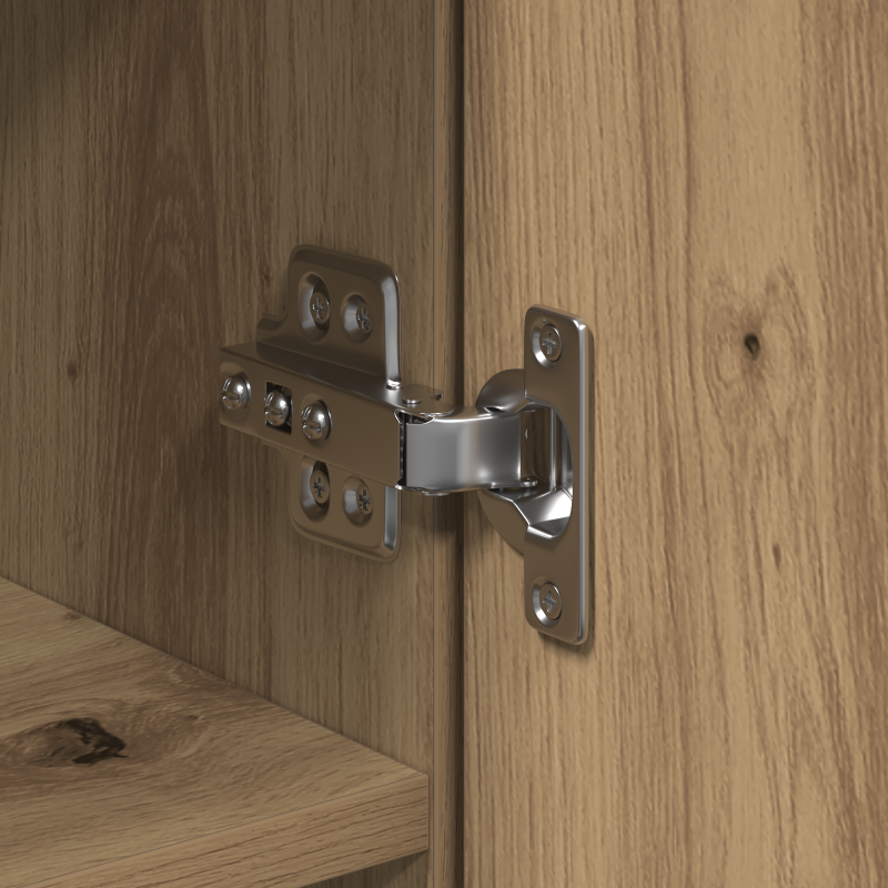 Highboard Artisan Oak 80x35x180 cm Sperrholz