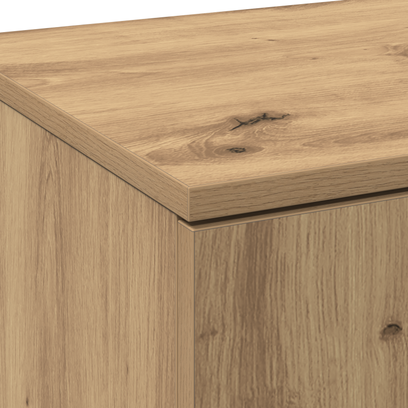 Highboard Artisan Oak 80x35x180 cm Sperrholz