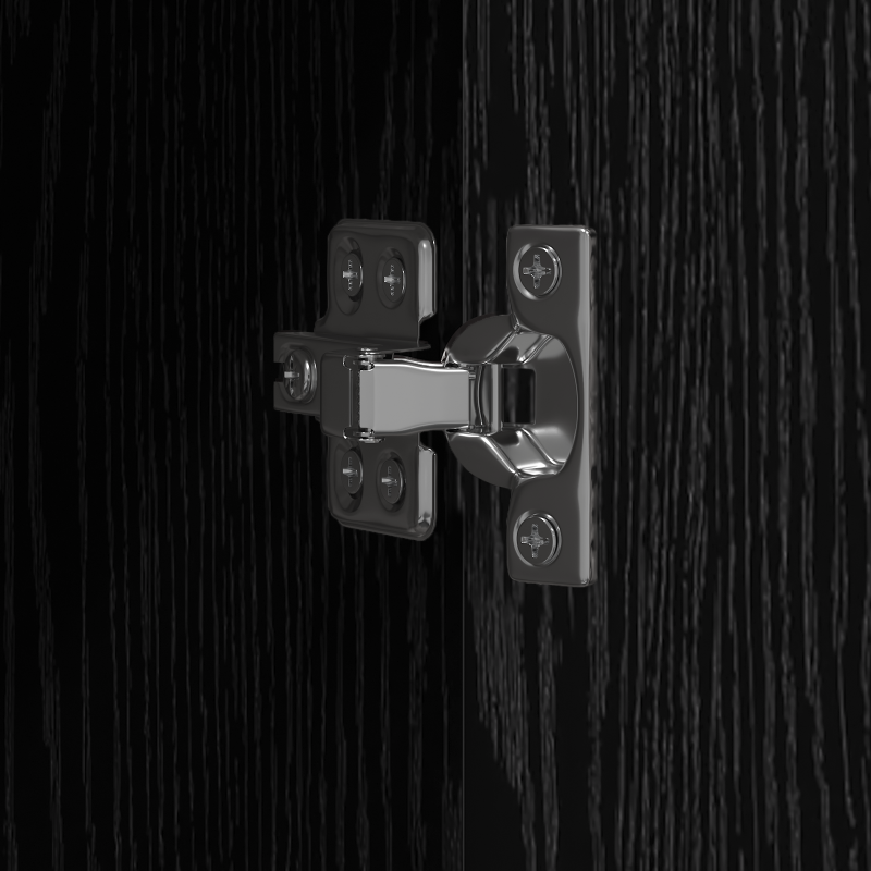 Hochboard Schwarz Eiche 40x42.5x185 cm Holzwerkstoff