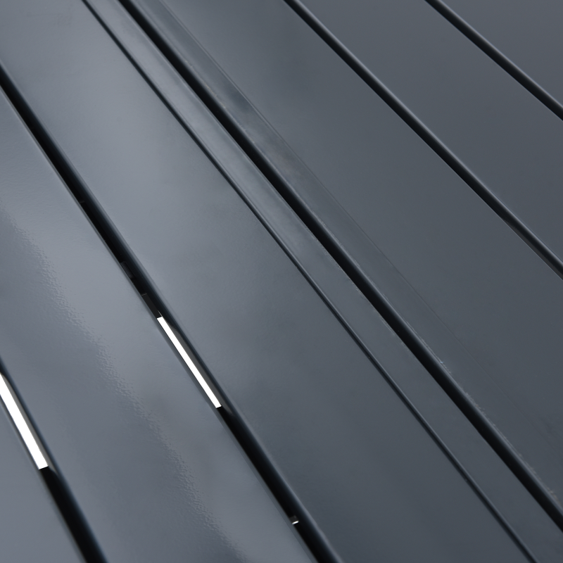 Ausziehtische 2 Stück Anthrazit 210x90x73 cm Stahl, Ausziehbarer Gartentisch Anthrazit (140-210)x90x73 cm Stahl