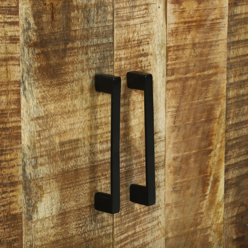 Sideboard 70x35x70 cm Massives Raues Holz Mango