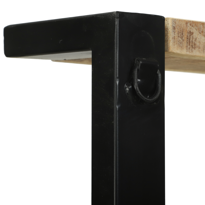 Küchenregal 80x40x160 cm aus massivem Akazienholz