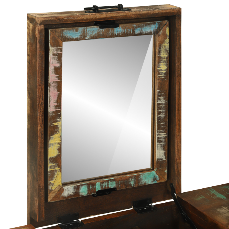 Frisiertisch 90x50x75 cm Massivholz Reclaimed