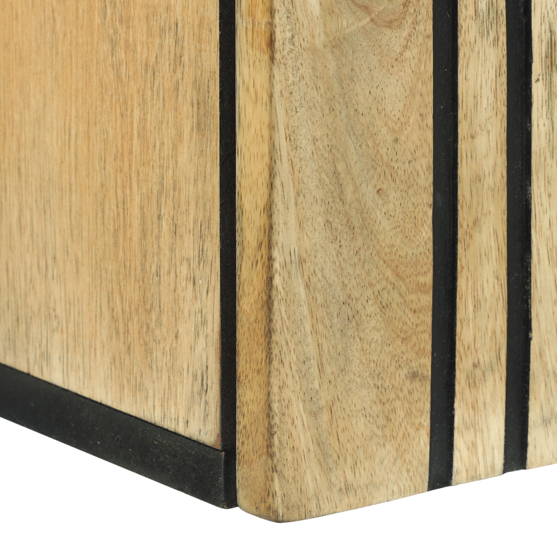 Badezimmerschrank 38x33.5x48 cm Massivholz Mango & Holzwerkstoffe