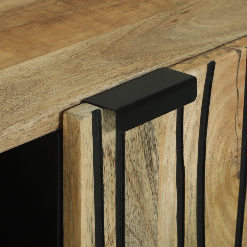 Sideboard 90x33.5x75 cm Massivholz Mango