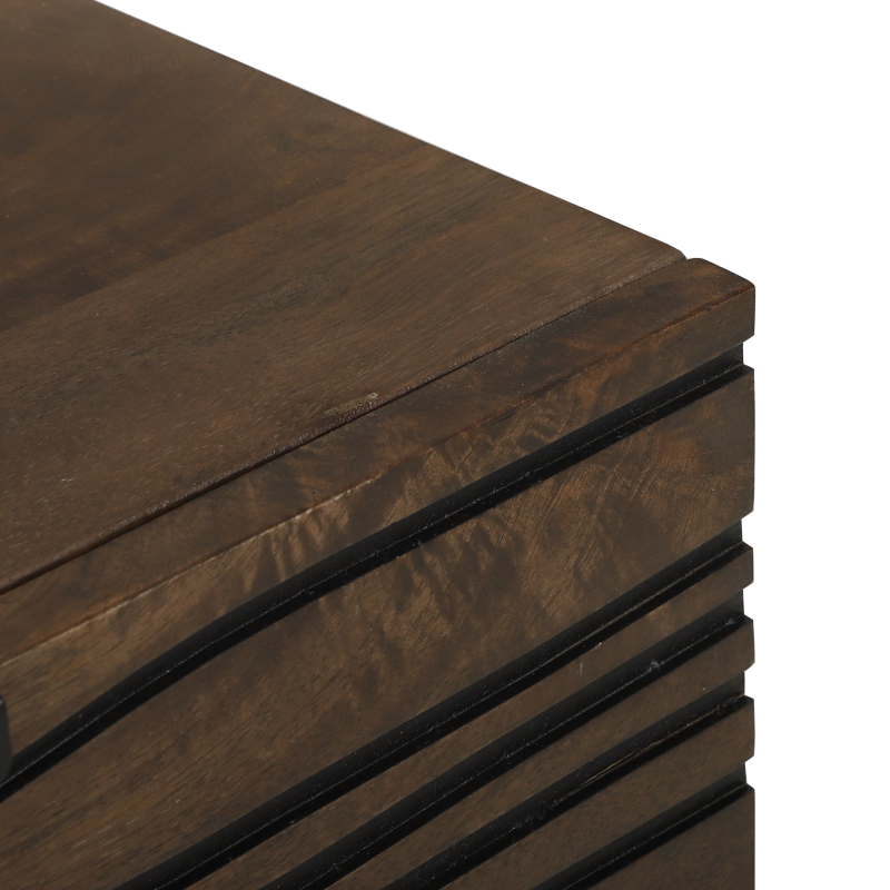 Nachttisch 50x33x60 cm Massivholz Mango