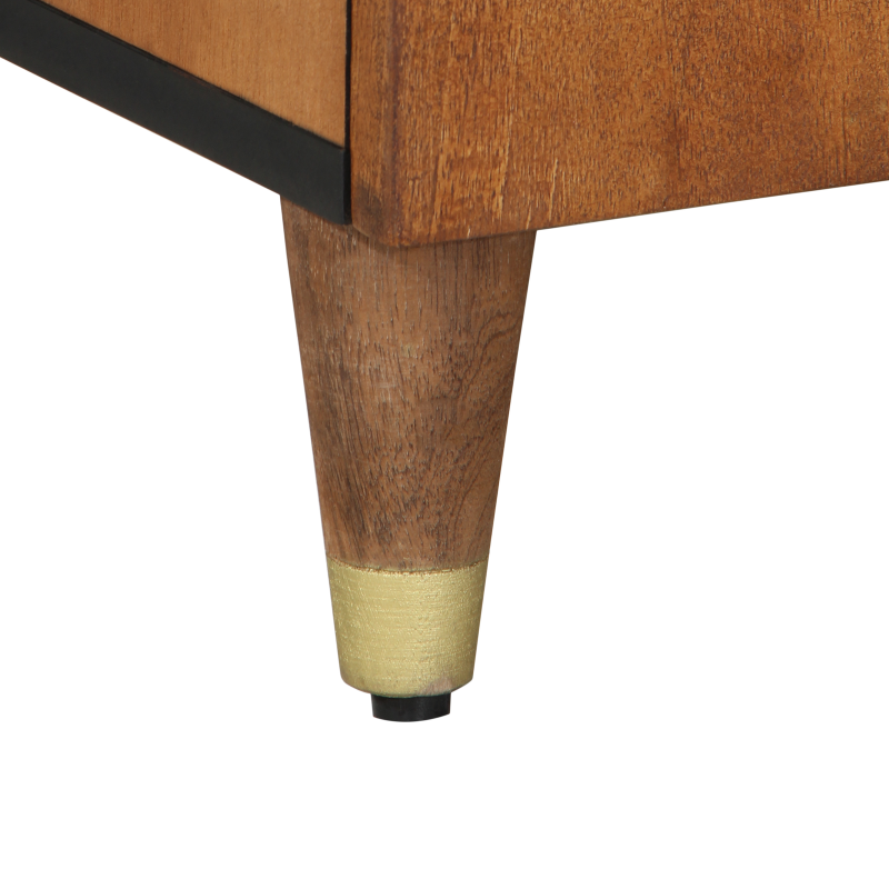 TV-Schrank 105x33x46 cm Massivholz Mango