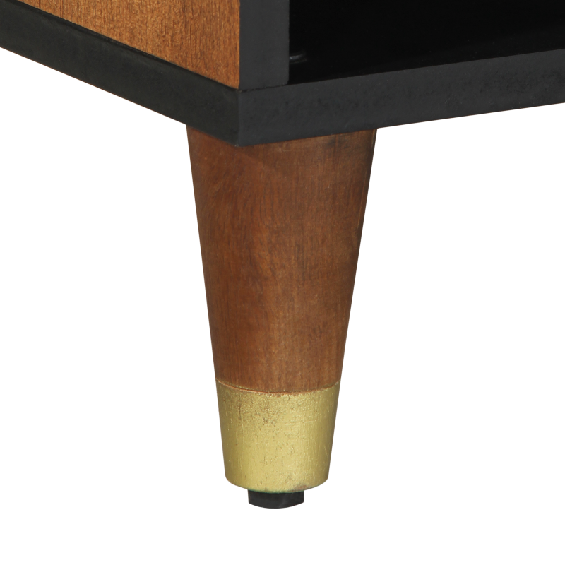 TV-Schrank 100x33x46 cm aus massivem Mangoholz