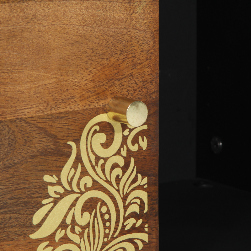 Medienlagerungsschränke & Regale Honigbraun Massivholz Mittel