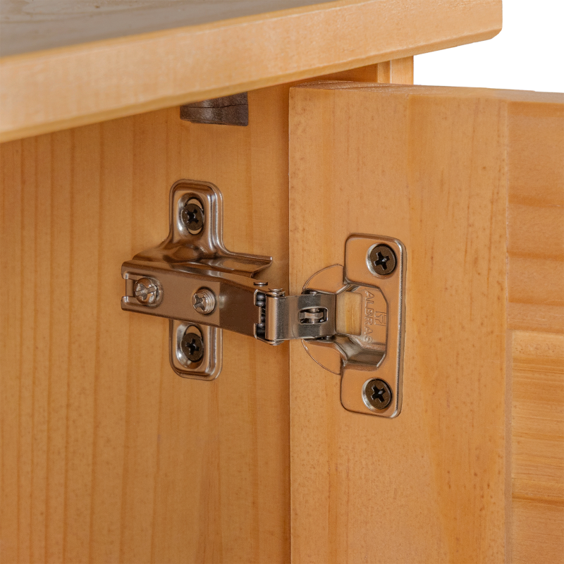 Badezimmer Schrank VIGO 37x34x80 cm Massivholz Kiefer