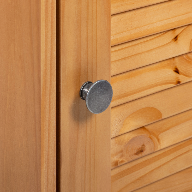 Badezimmer Schrank VIGO 37x34x80 cm Massivholz Kiefer