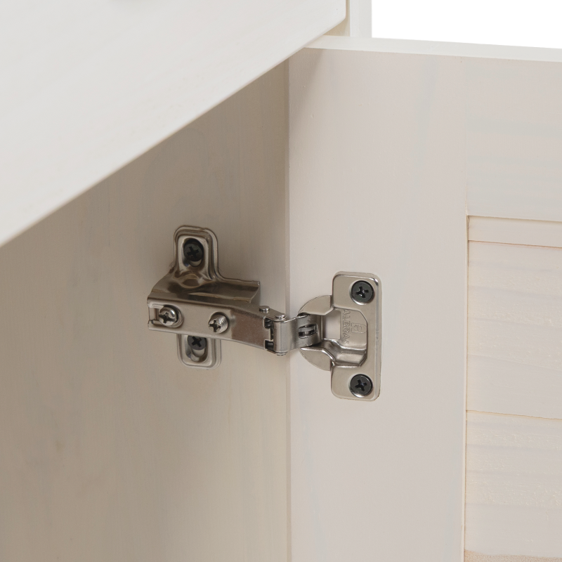 Badezimmer Schrank VIGO mit Schublade 37x34x80 cm Massivholz Kiefer