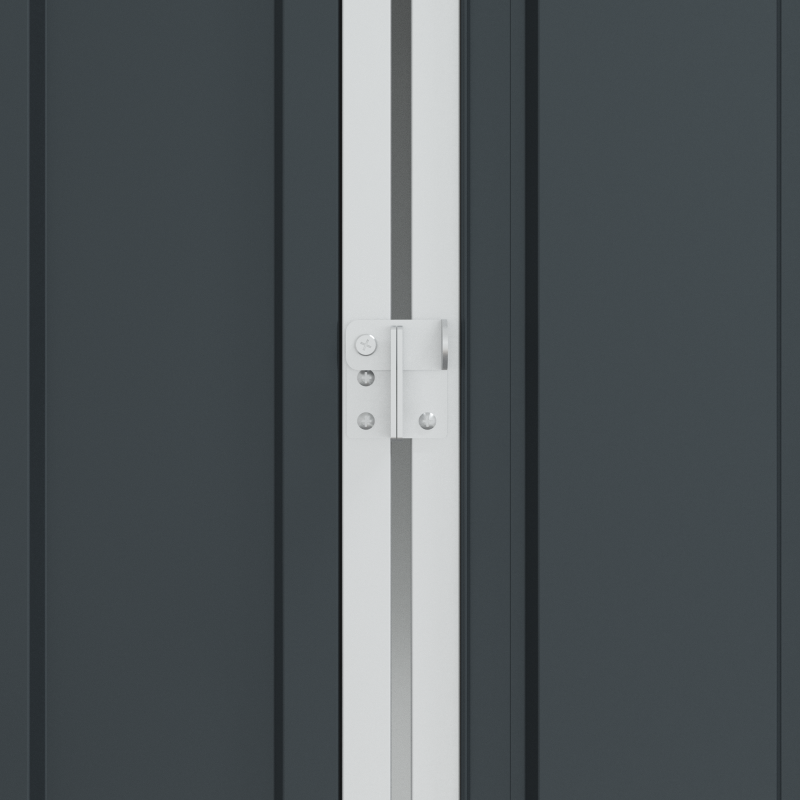 Vogelvoliere Anthrazit 112x215x141 cm Stahl