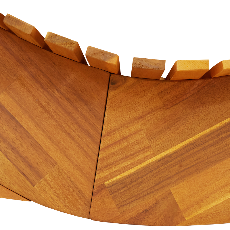 Schaukelsonnenliegen 2 Stück aus Akazienholz