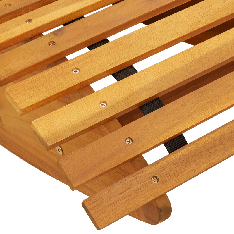 Schaukelsonnenliegen 2 Stück aus Akazienholz