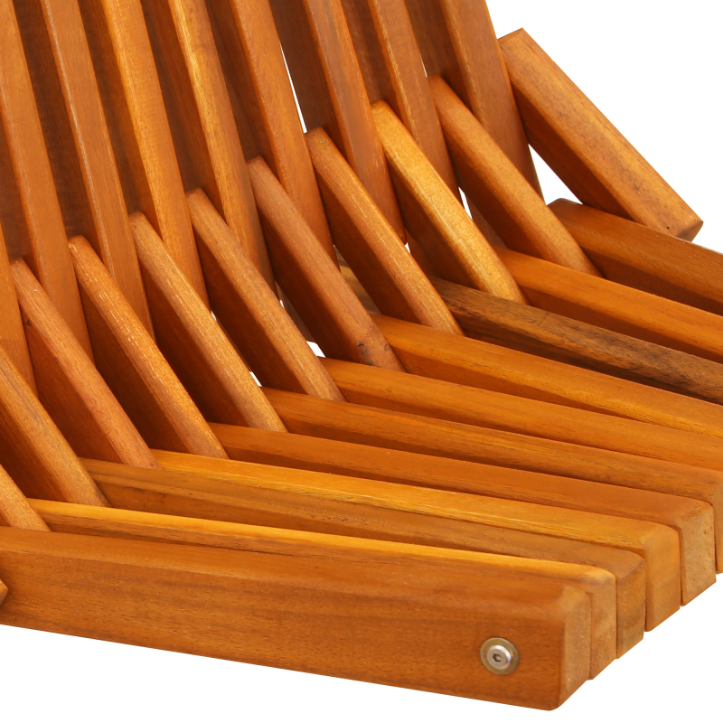 Klappgartenstühle 2 Stück aus Akazienholz