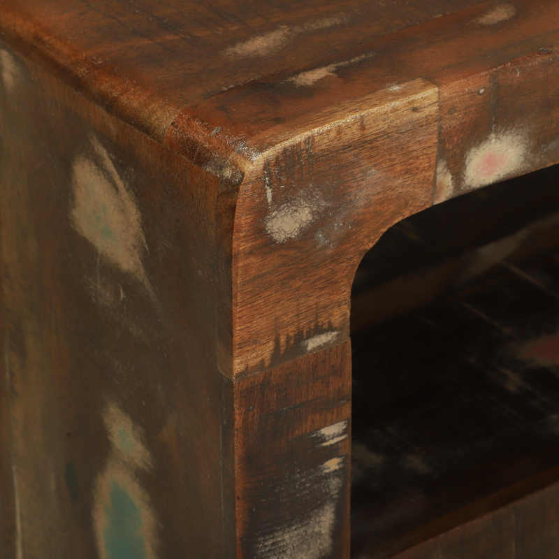 TV-Schrank 80x32x36 cm Massivholz Altholz