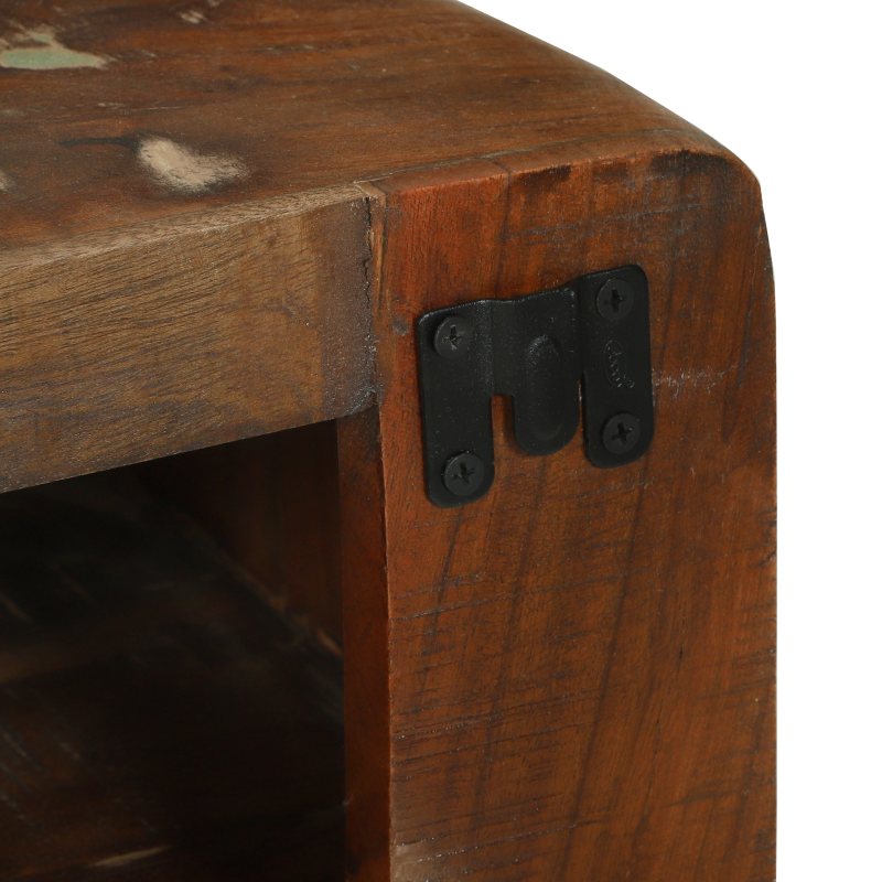 TV-Schrank 80x32x36 cm Massivholz Altholz