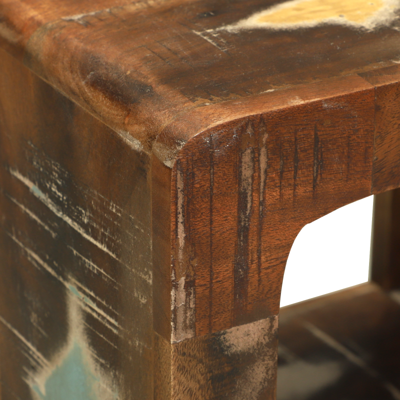 Medienaufbewahrungsschrank Buntes wiederverwertetes Holz