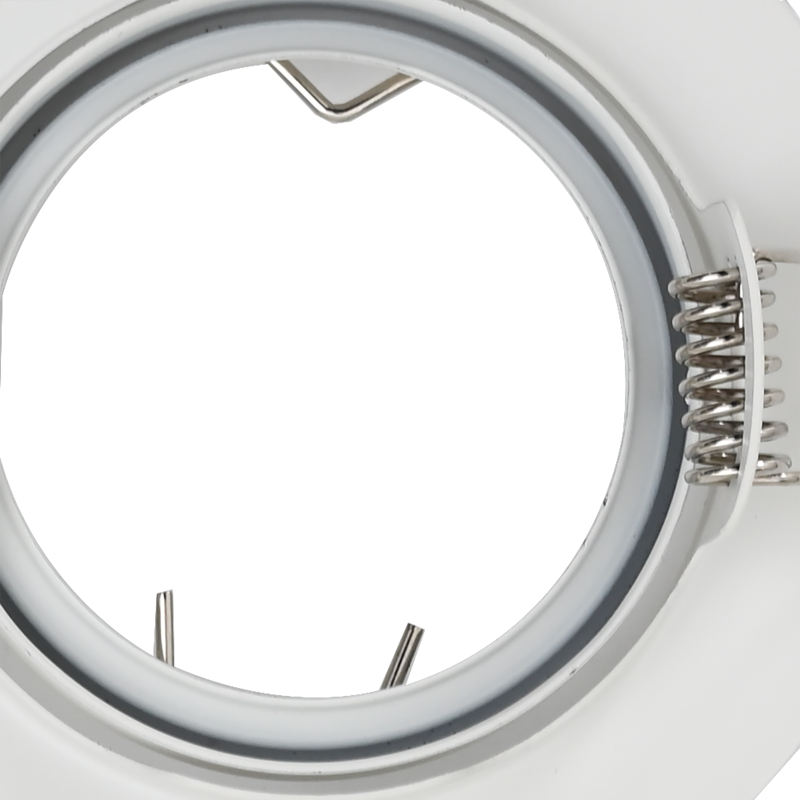 Eingebaute Spotlights 6 Stück Rund GU10 Weiß Ø90 mm Stahl