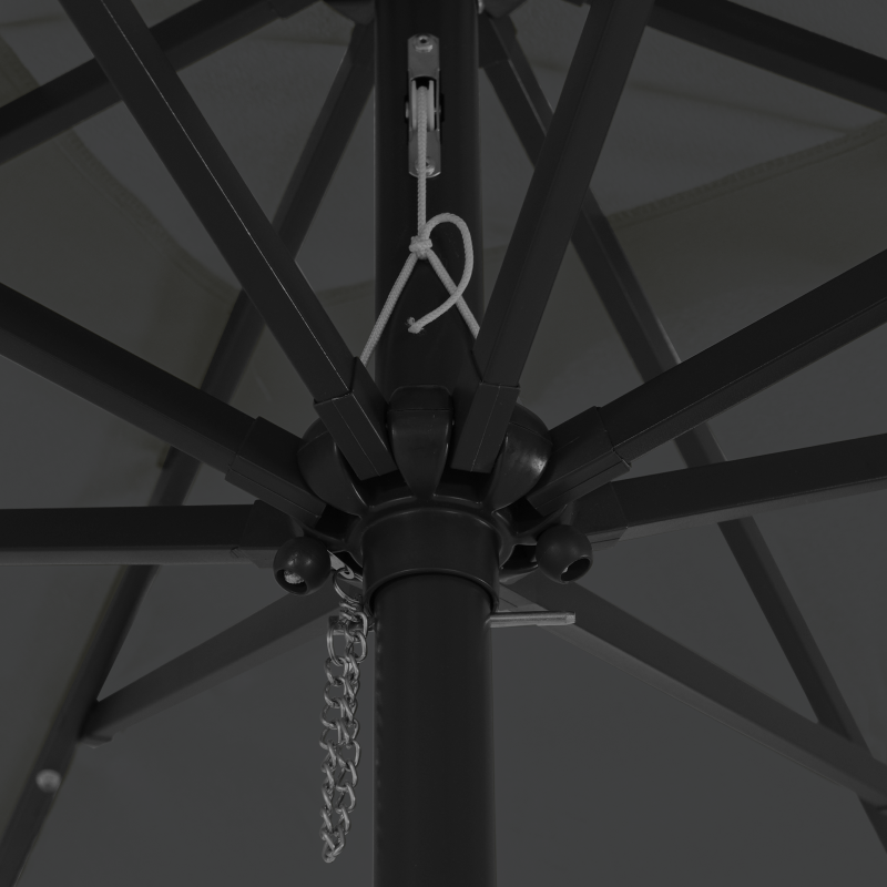 7-teiliges Garten-Essset aus massivem Holz Akazie