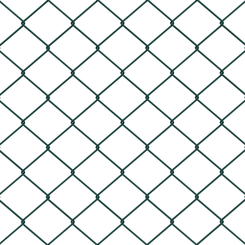 Kettengliedzaun Grün 0,4x25 m Stahl