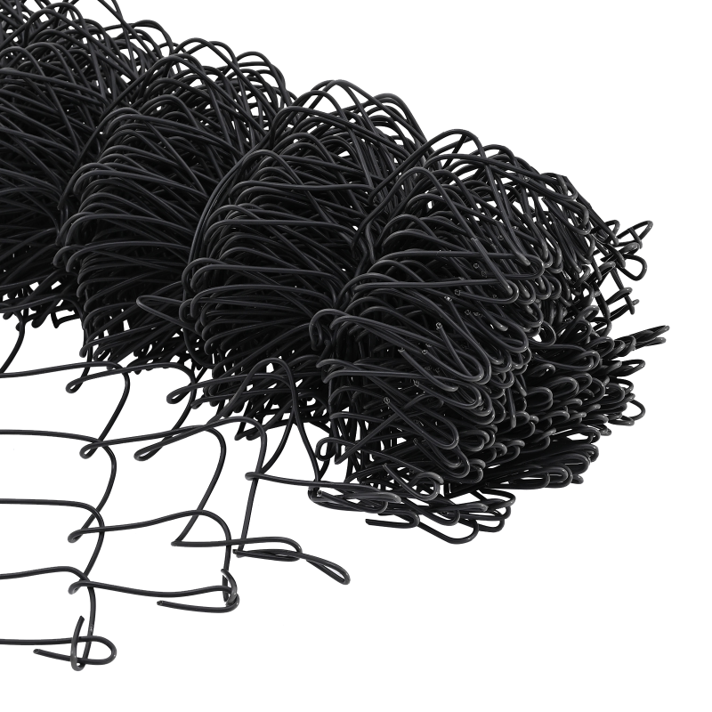 Kettenzaun Grau 0.4x10 m Stahl