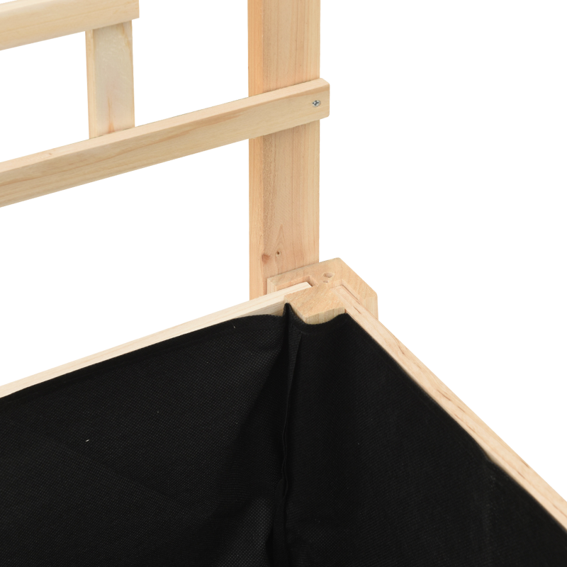 Gartenpflanzer mit Spalier und Regal 203x53x152 cm aus massivem Kiefernholz