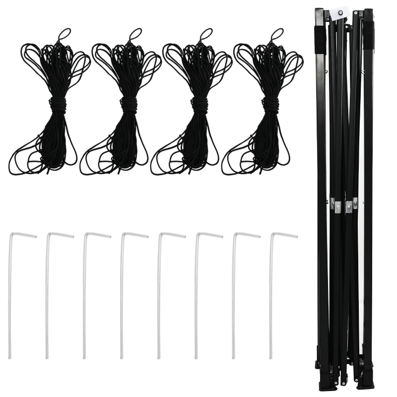 Gehege-Gewächshaus mit Pop-up-Rahmen Grün 580x290x315 cm Stahl