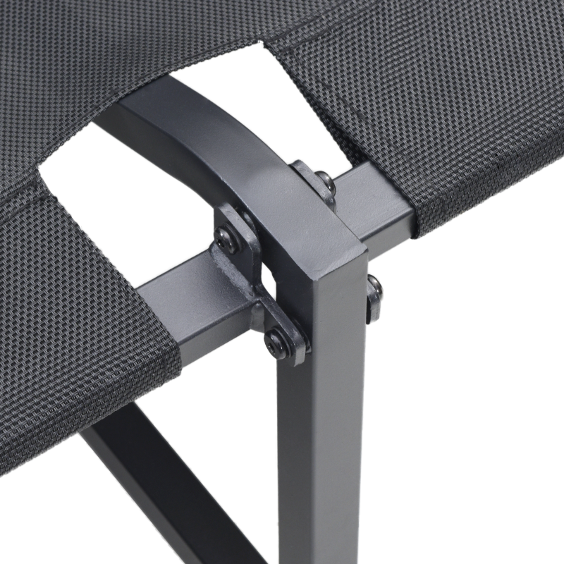 2-Sitzer Garten-Sofa mit Taupe-Kissen