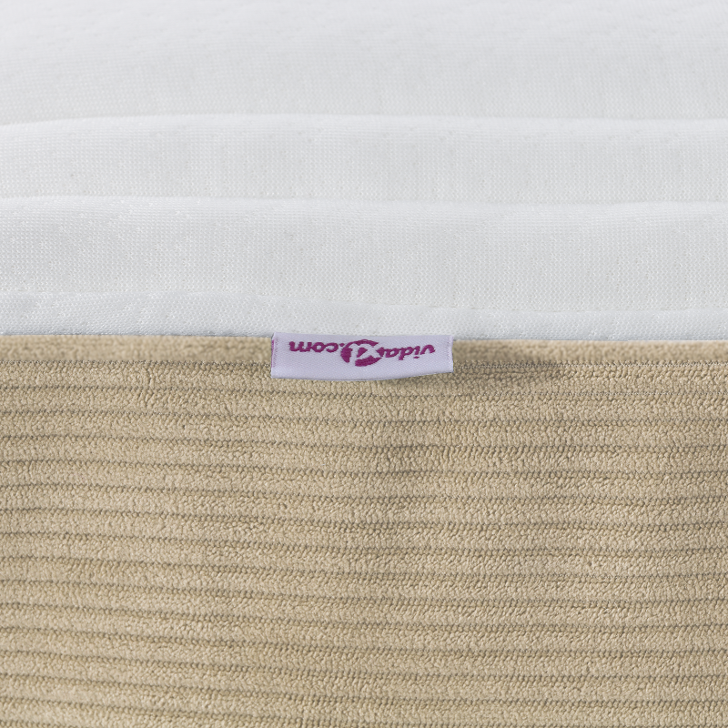 Taschenfederkernmatratze Lichtgrün Grau Mittel 90x200x20 cm Stoff