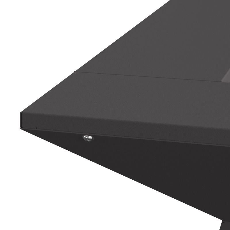 Feuerstelle Schwarz 60x60x50 cm Stahl