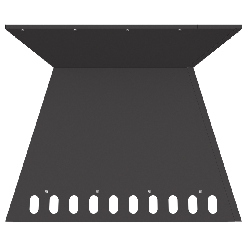 Feuerstelle Schwarz 60x60x50 cm Stahl