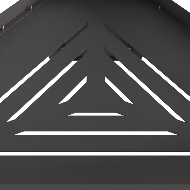 Feuerschale mit Schornstein Schwarz 50x43x52 cm Stahl