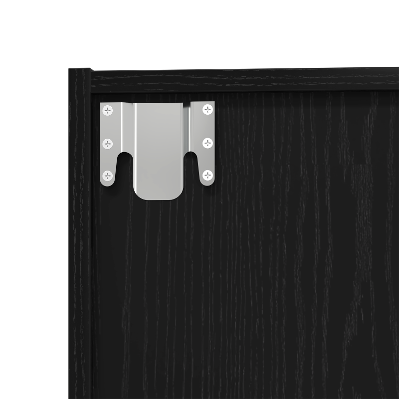 Bücherregal/Fernsehschrank Schwarze Eiche 36x30x143 cm