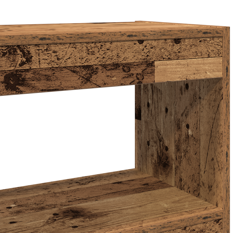 Bücherregal/Raumteiler - Rustikales Holz - 100x30x103cm - Holzwerkstoff