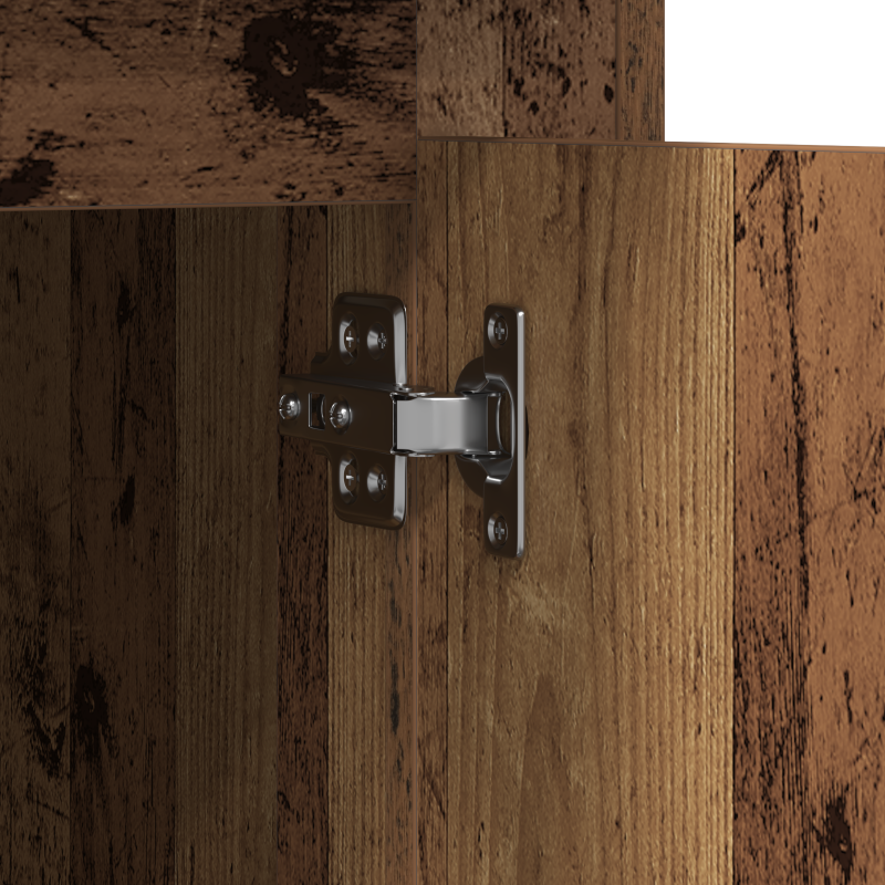 Schreibtisch mit Stauraum Altholz 50x115x75 cm Ingenieurbau