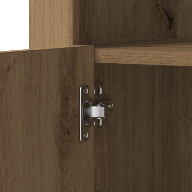 Sideboard mit LED-Lichtern Artisan Eiche 41x37x67 cm